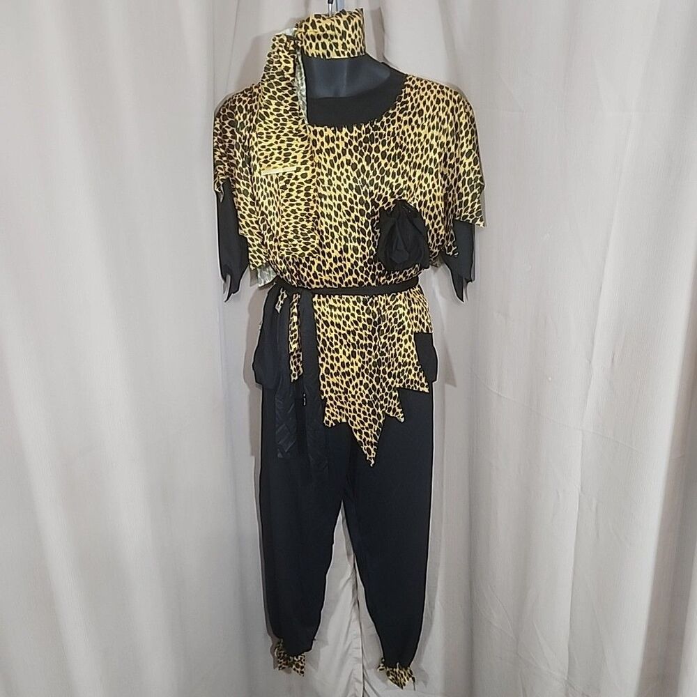 Costume Neanderthal Man Adult Shirt, Pants, Tunic, Belt, Headband, Wrist NEW